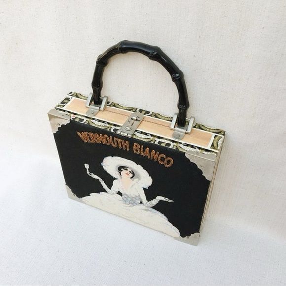 Vermouth Bianco Art Deco Cigar Box Purse - Picture 4 of 16